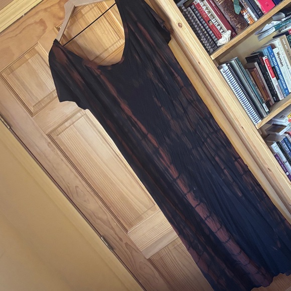 priestess and deer Dresses & Skirts - Elegant Black and Brown Maxi Dress
